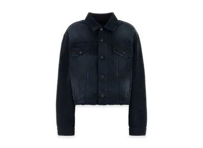 BALENCIAGA Women's Denim Jacket With Old Effect "Blue"