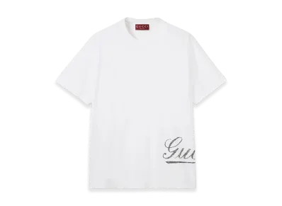 GUCCI 'Gucci' T-Shirt "White"