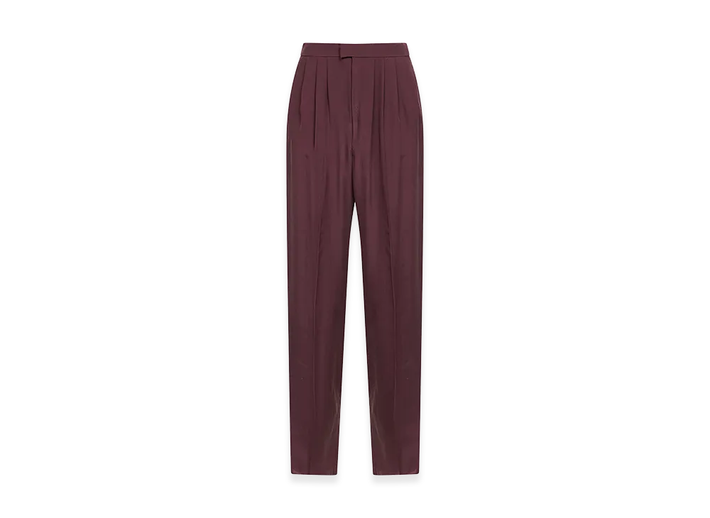 Saint Laurent Women's Trousers "Bordeaux"