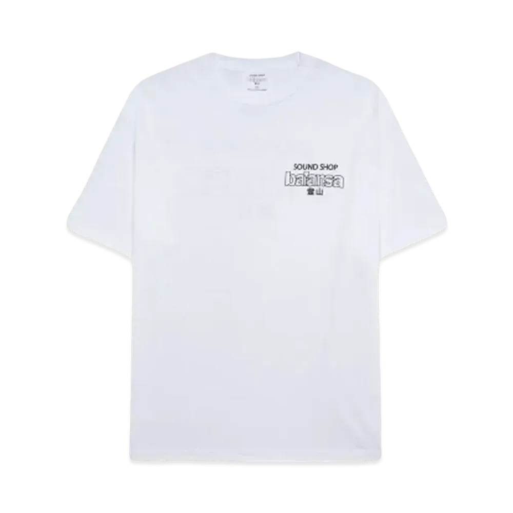 SOUND SHOP balansa SSB LOGO S/S TEE "WHITE / BLACK"