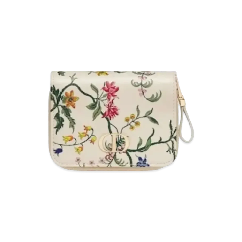 Dior Carocompact Zip Wallet "White"