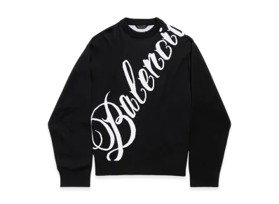 BALENCIAGA Big B Crewneck "Black/White"