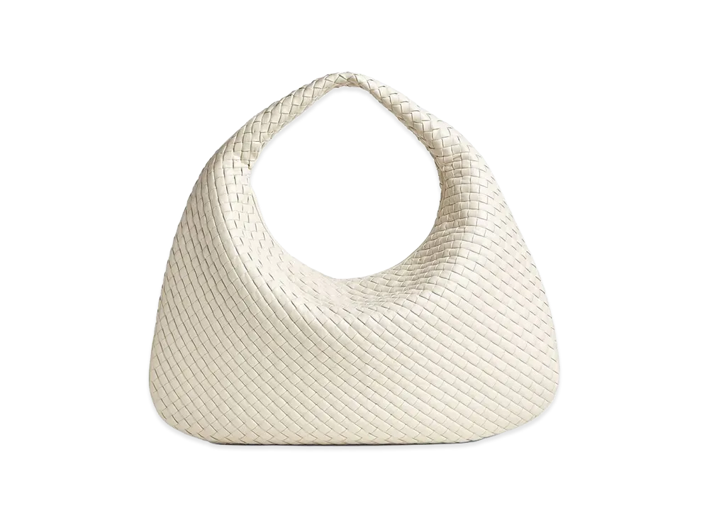 Bottega Veneta Maxi Veneta "Sea Salt"