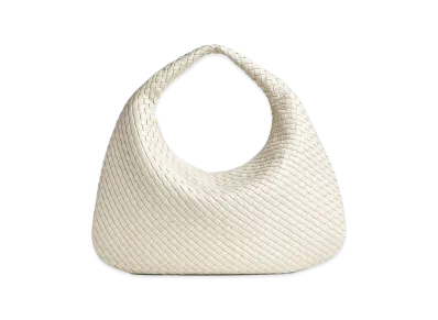 Bottega Veneta Maxi Veneta "Sea Salt"