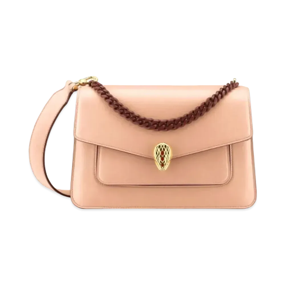 BVLGARI Serpenti Forever Crossbody Bag "Beige"