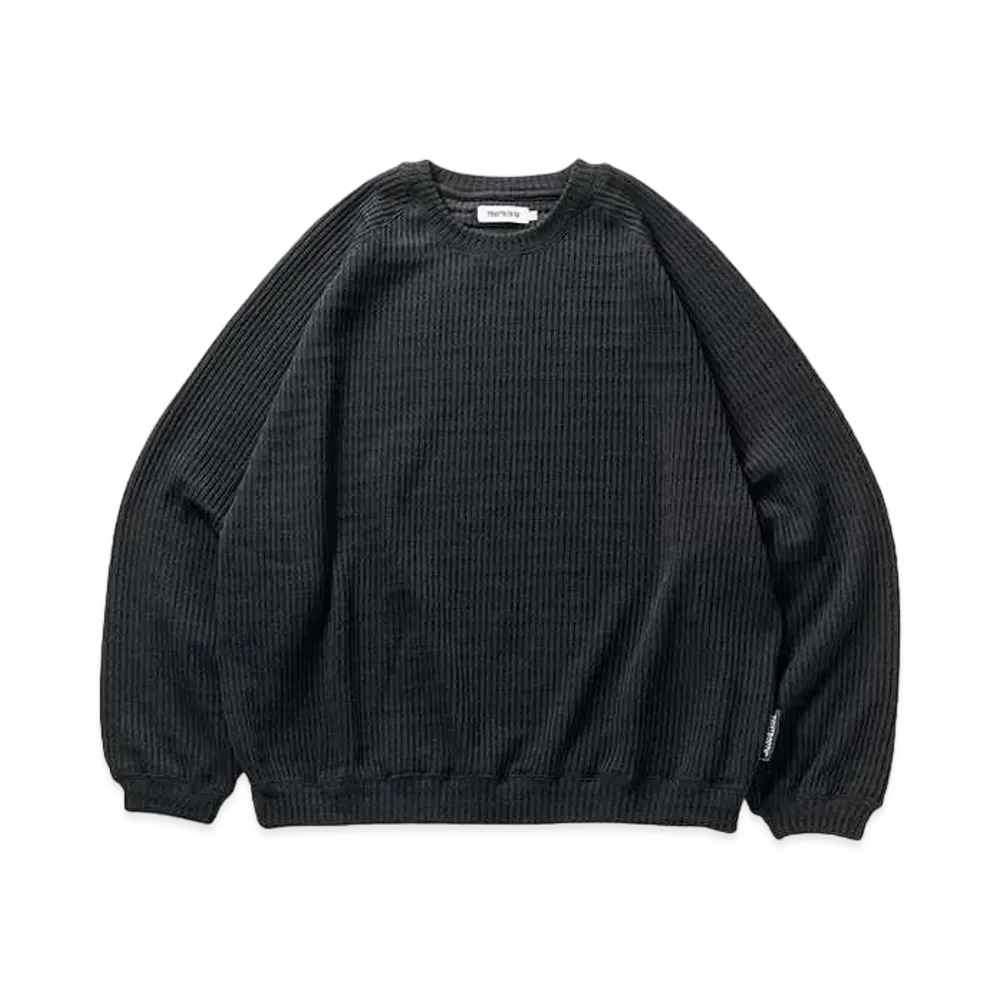 TIGHTBOOTH Mystery Gauge Crew Knit "Black"