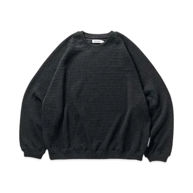 TIGHTBOOTH Mystery Gauge Crew Knit "Black"