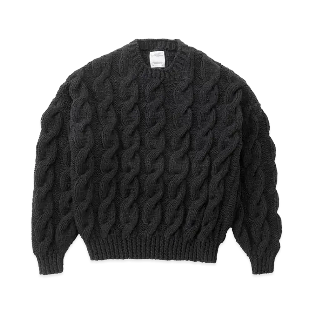 visvim Amplus Fisherman Hand-Knit "Black"