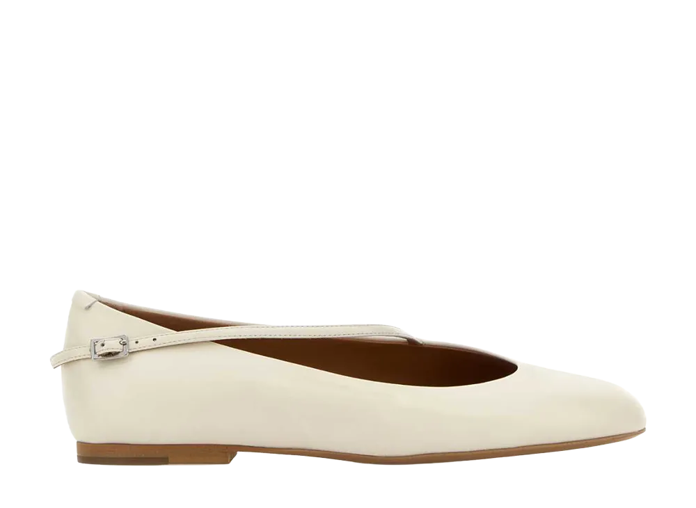 Jil Sander Women's Elyss Ballerina "Antique White"