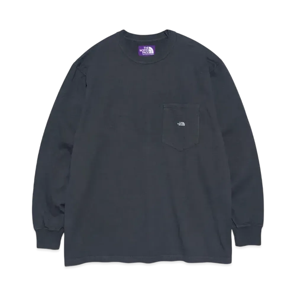 The North Face PURPLE LABEL 7oz Long Sleeve Pocket Tee "Asphalt Gray/Off White"