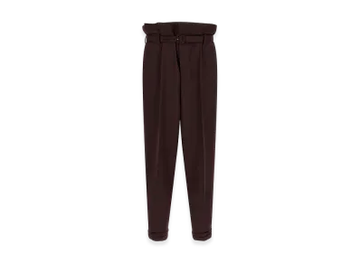 Saint Laurent Paper-Bag Pants "Purple"