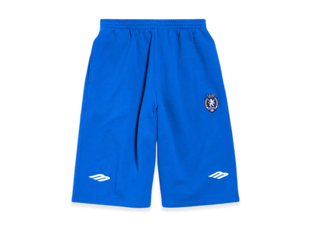 BALENCIAGA 3B Football Large Shorts "Royal Blue/White"