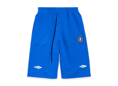 BALENCIAGA 3B Football Large Shorts "Royal Blue/White"