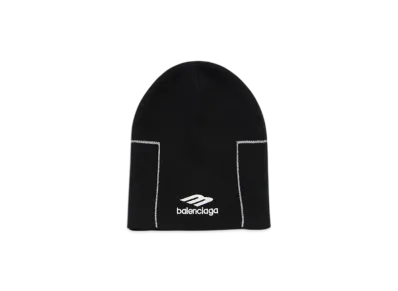 BALENCIAGA 3B Sports Icon Sporty Beanie "Black/White"