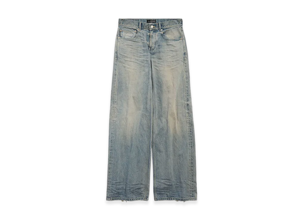 BALENCIAGA Wide Leg Baggy Pants "Blue"