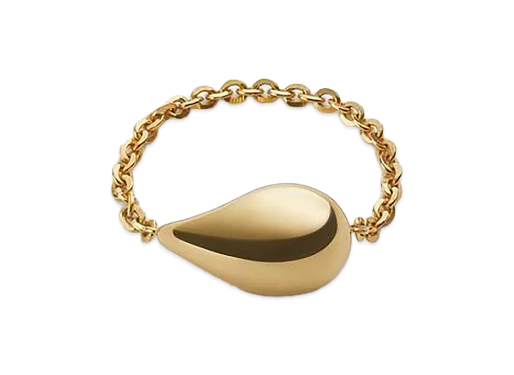 Bottega Veneta Drop Ring "Yellow Gold"