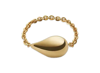 Bottega Veneta Drop Ring "Yellow Gold"