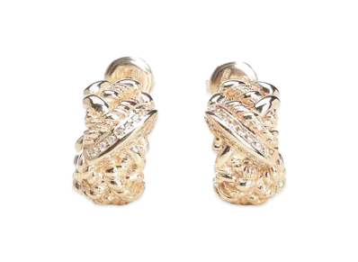 Bottega Veneta Women's Sterling Silver Earrings "Rose Gold"