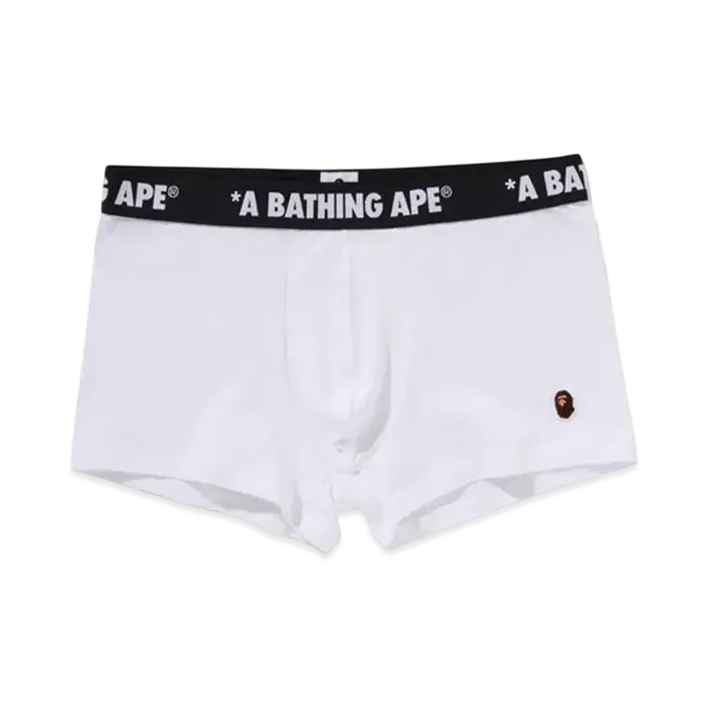 A BATHING APE One Point Trunks "White"