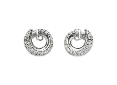 Bottega Veneta Small Sardine Earrings "White"