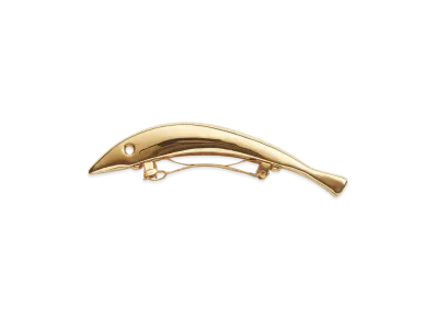 Bottega Veneta Sardine Hair Clip "Yellow Gold"