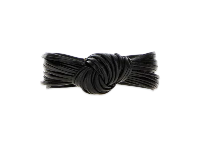 Bottega Veneta Women's Leather Knot Bracelet "Black"