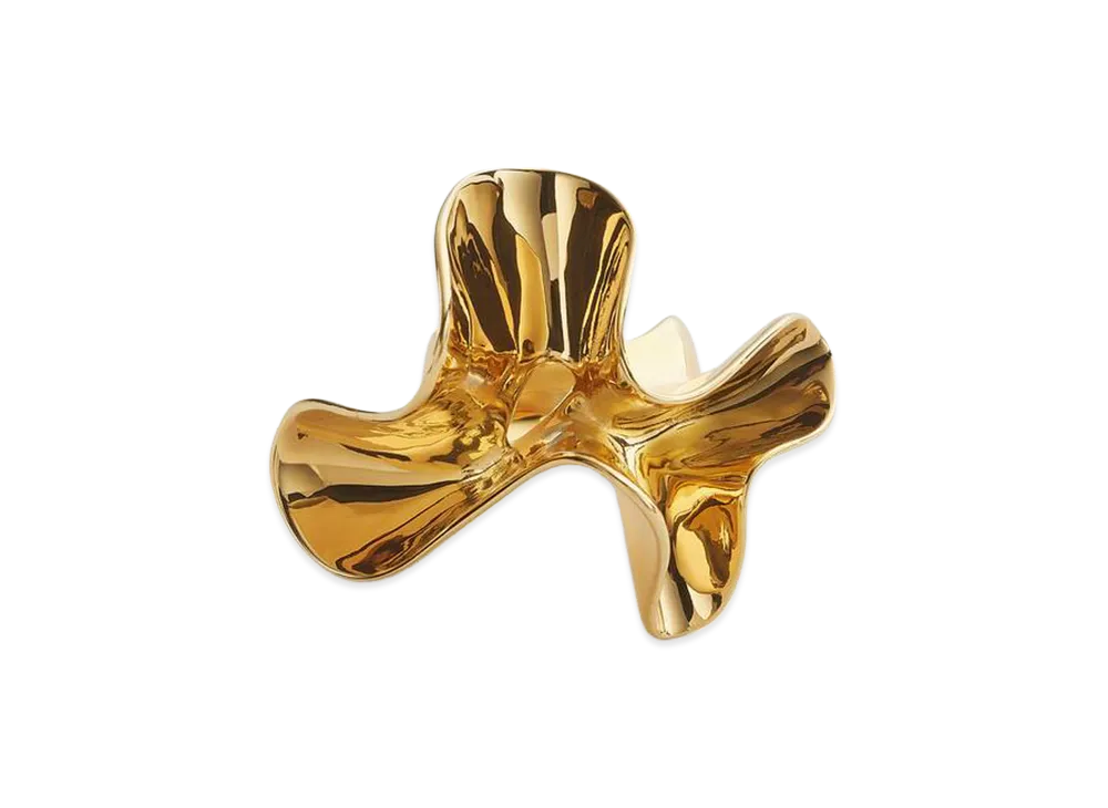 Bottega Veneta Anemone Ring "Yellow Gold"