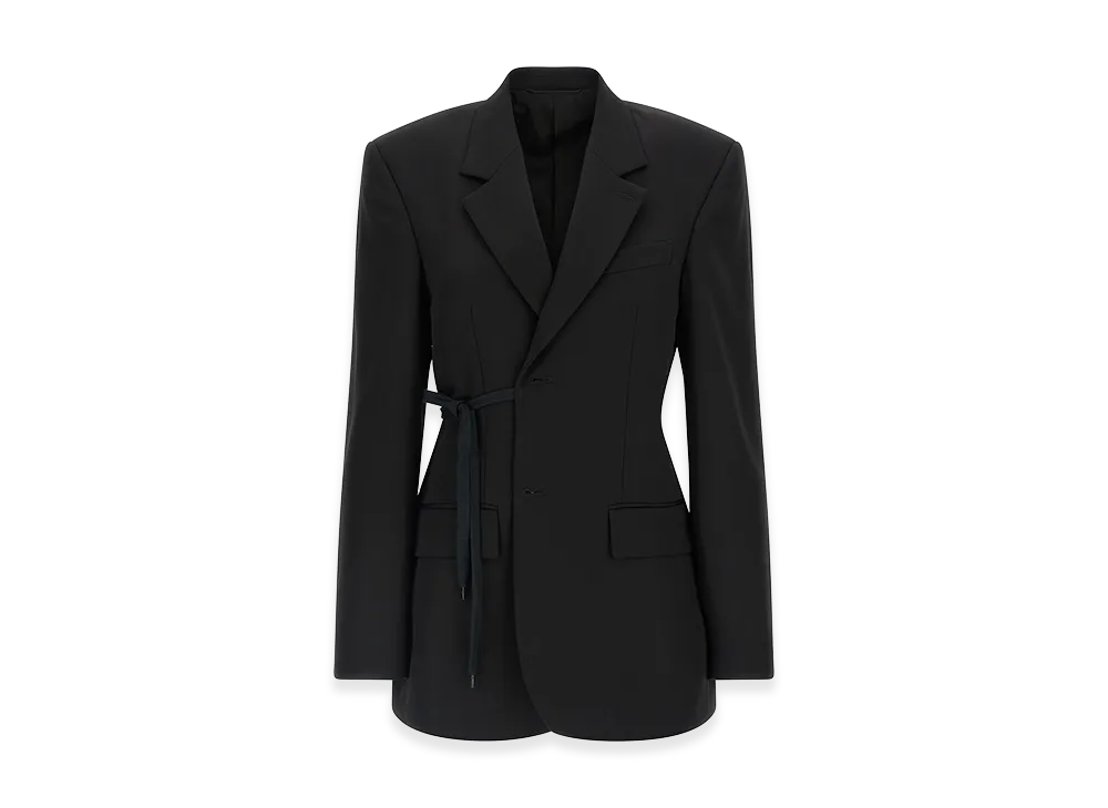 BALENCIAGA Women's 'Wrap Tailored' Blazer "Black"