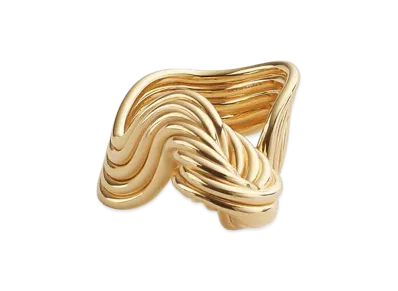 Bottega Veneta Slice Ring "Yellow Gold"