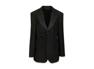 BALENCIAGA Women's Wrap Tuxedo Jacket "Black"