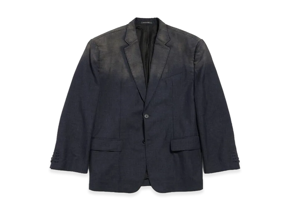 BALENCIAGA Faded Tailored Jacket Large Fit "Charcoal"
