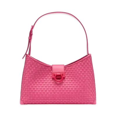 Salvatore Ferragamo Trifolio Shoulder Bag "Hot Pink"