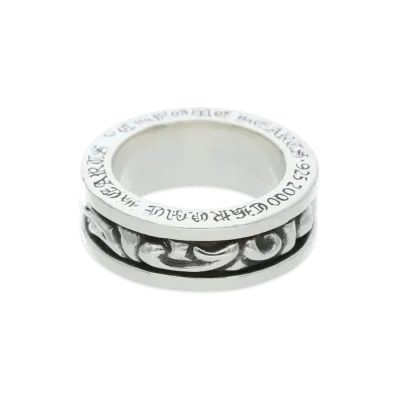 Chrome Hearts Spinner Scroll Ring "Silver"