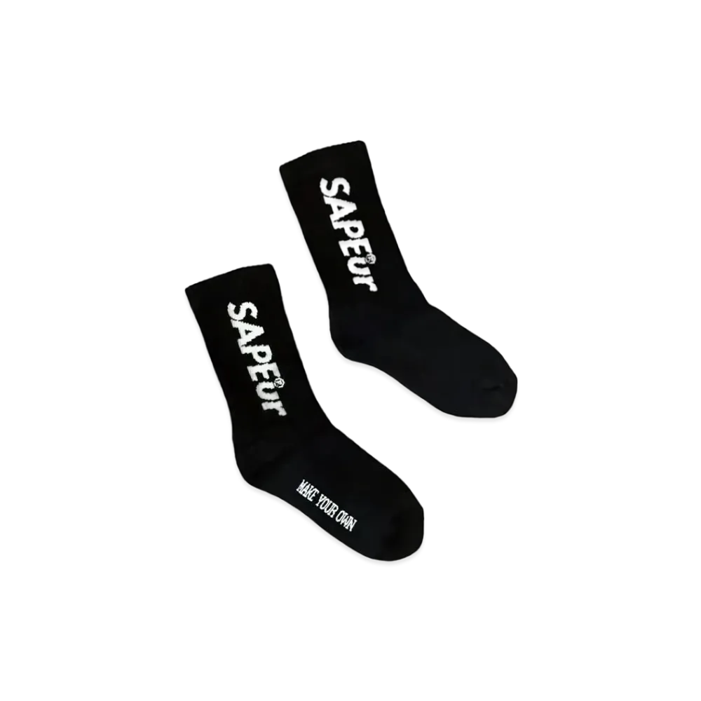 SAPEur Kids Crew Socks "Black"
