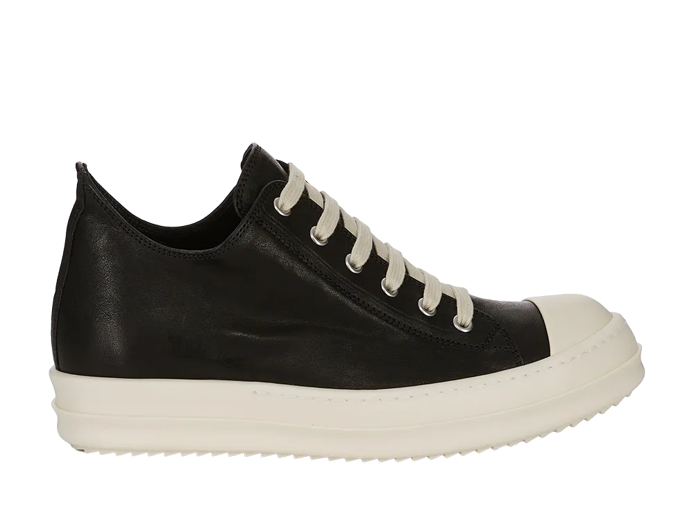 Rick Owens Women's Low Sneaks "Black/Milk"