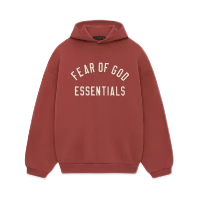 FEAR OF GOD Essentials Fleece Hoodie "Crimson"