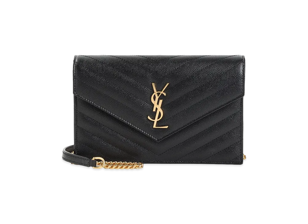 Saint Laurent Women's Mini ‘Envelope’ Crossbody Bag "Black"