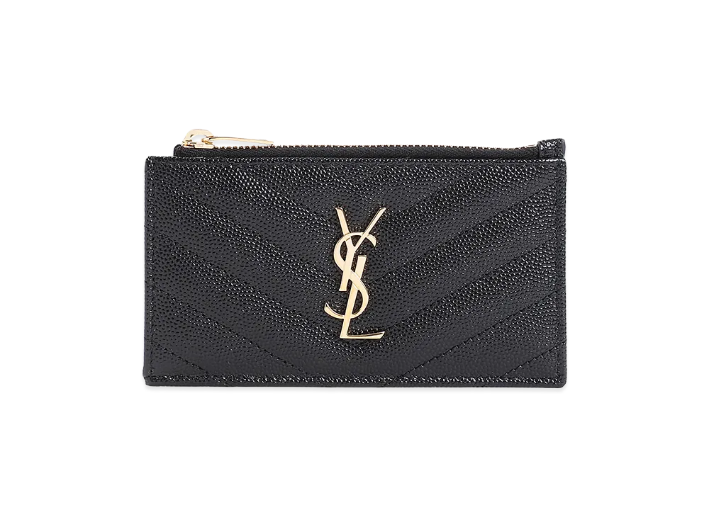 Saint Laurent Women's Card Holder 'Monogram' "Black"