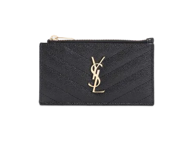 Saint Laurent Women's Card Holder 'Monogram' "Black"