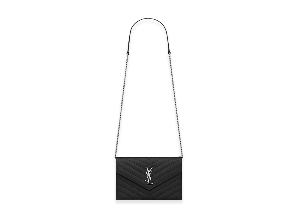 Saint Laurent Women's Mini ‘Envelope’ Crossbody Bag "Black"