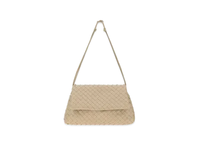 Bottega Veneta Women's Leather Clutch "Ecru"