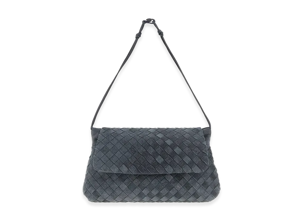 Bottega Veneta Women's Dustbag Giorno Intrecciato 15 Suede "Light Blue"