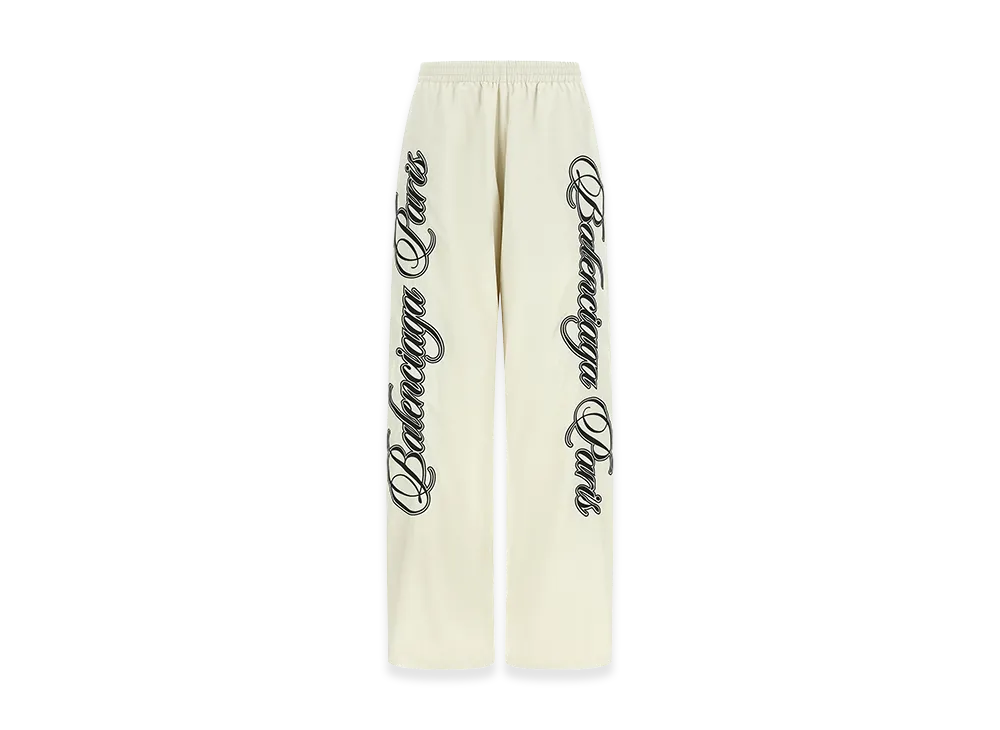BALENCIAGA Women's 'Cursive' Reversible Pants "White"