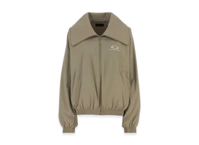 BALENCIAGA Women's Stretch Polyester Oversize Jacket "Beige"