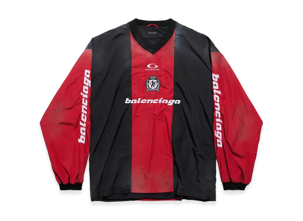 BALENCIAGA Outerwear Long Sleeve Top "Lipstick Red/Black"