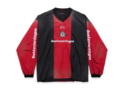 BALENCIAGA Outerwear Long Sleeve Top "Lipstick Red/Black"