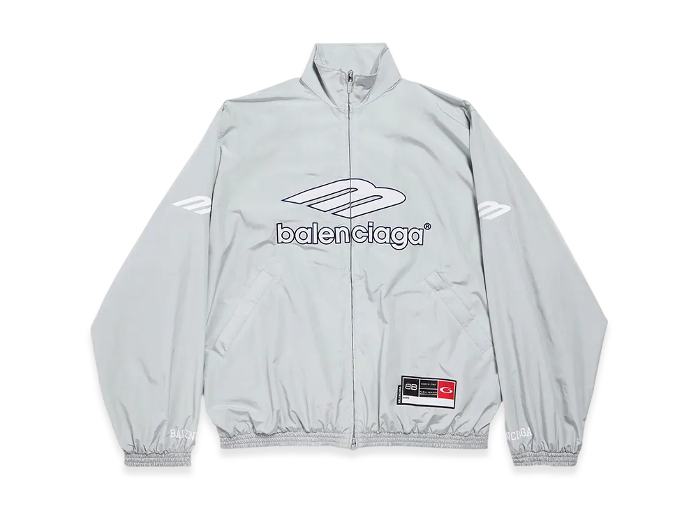 BALENCIAGA 3B Football Tracksuit Jacket "New Grey"