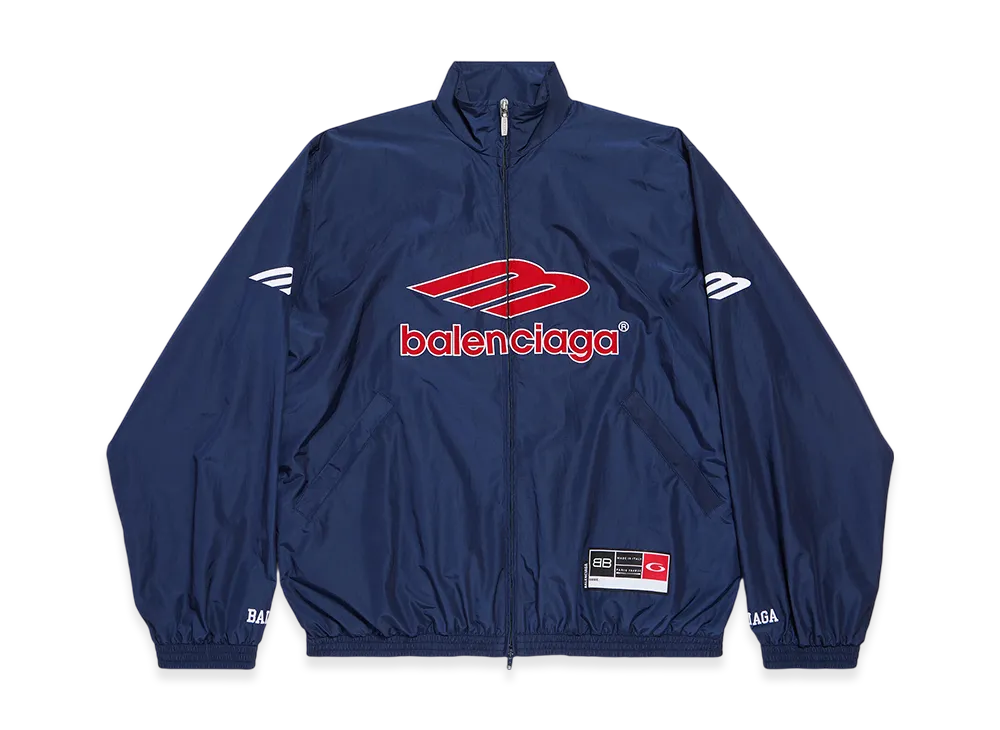 BALENCIAGA 3B Football Tracksuit Jacket "New Dark Navy"