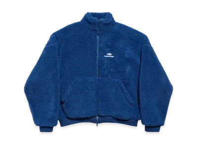 BALENCIAGA 3B Sports Icon Ski Zip-up Jacket "Marine Blue"
