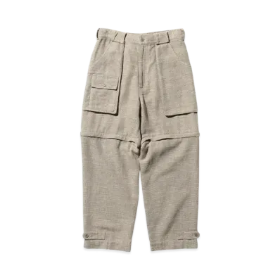 BEAMS Bush Pants 2 Cotton Linen "Sand"